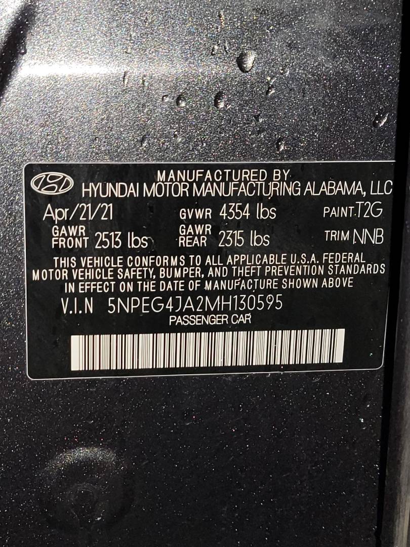 HYUNDAI SONATA 2021 - Marhaba Auction Used Cars - Image 10