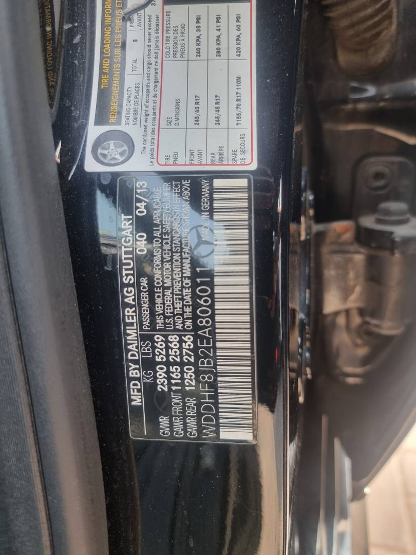 2014 MERCEDES BENZ E 350 — 168175 Miles — Lot A806011 — Souq - Marhaba Auctions Used Cars - Image 8