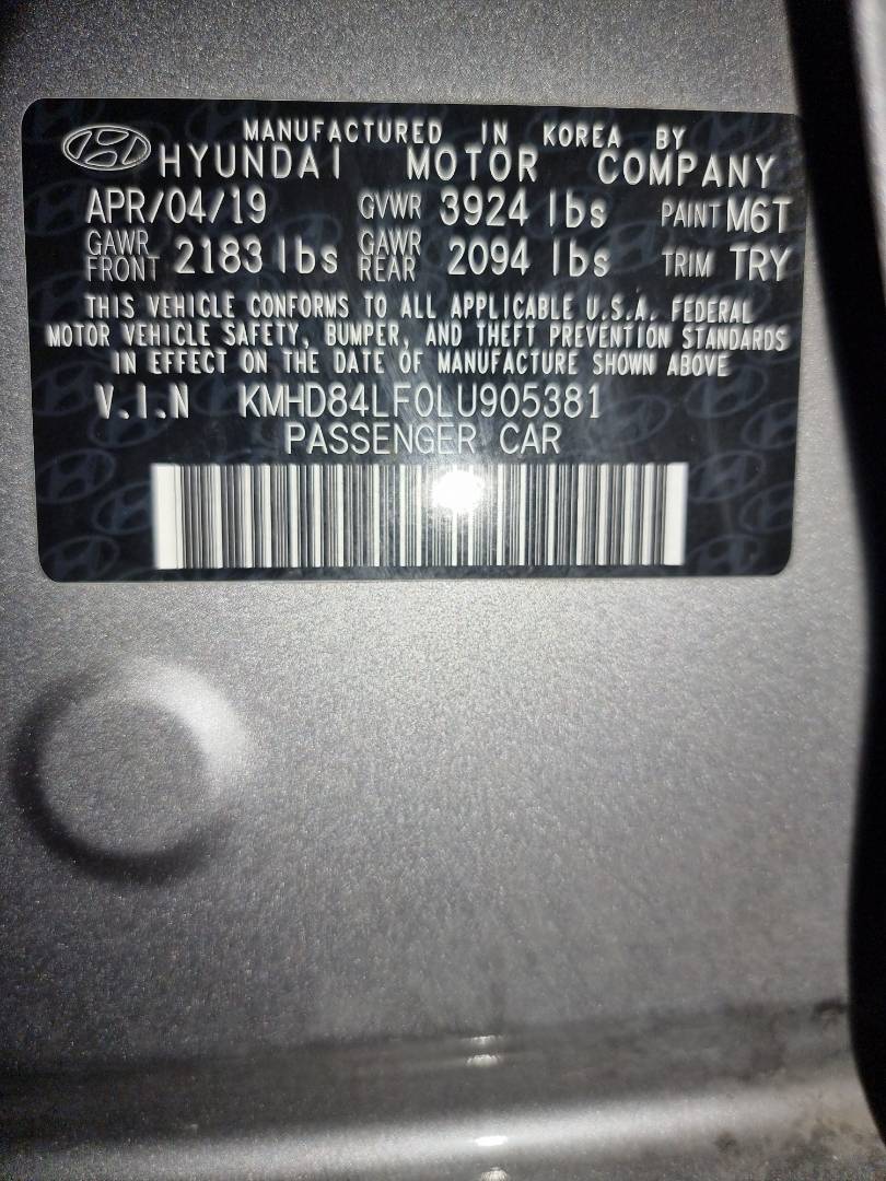 HYUNDAI ELANTRA 2020 - Marhaba Auction Used Cars - Image 17