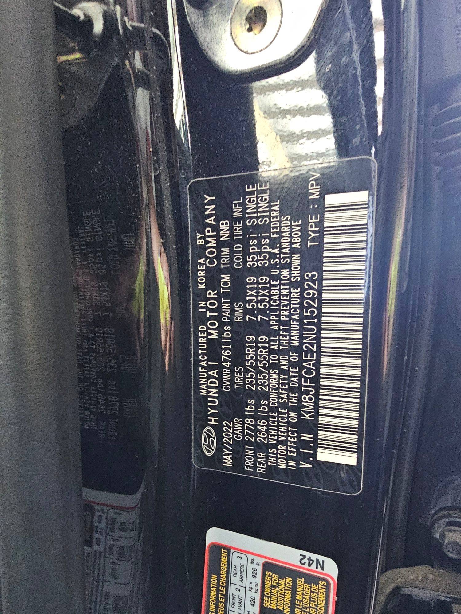 HYUNDAI TUCSON 2022 - Marhaba Auction Used Cars - Image 9