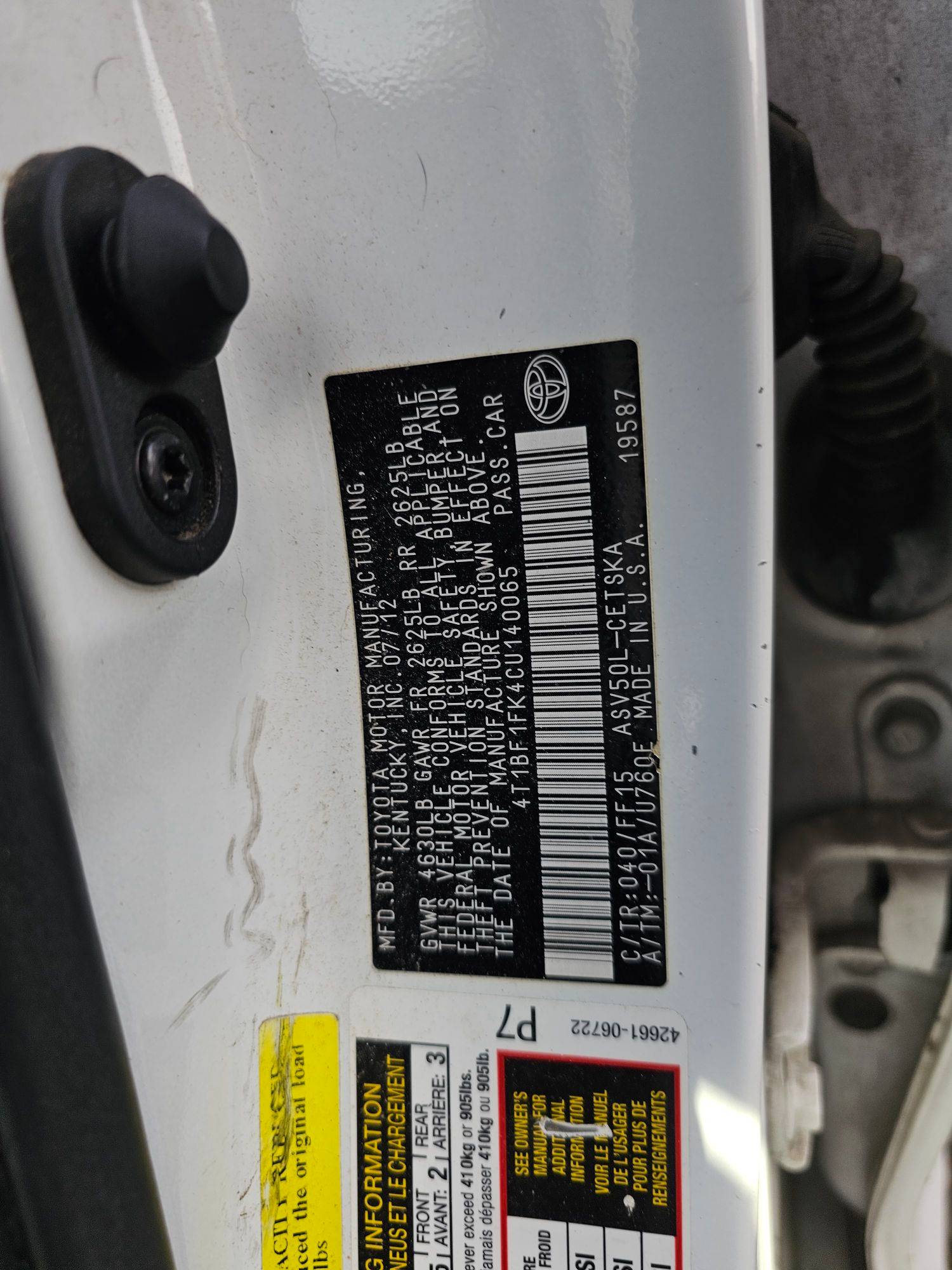 TOYOTA CAMRY 2012 - Marhaba Auction Used Cars - Image 11