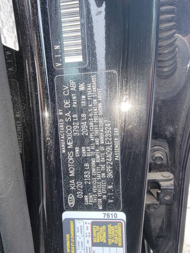 2020 KIA FORTE — 42224 Miles — Lot 74099023 - Marhaba Auctions Used Cars - Image 10