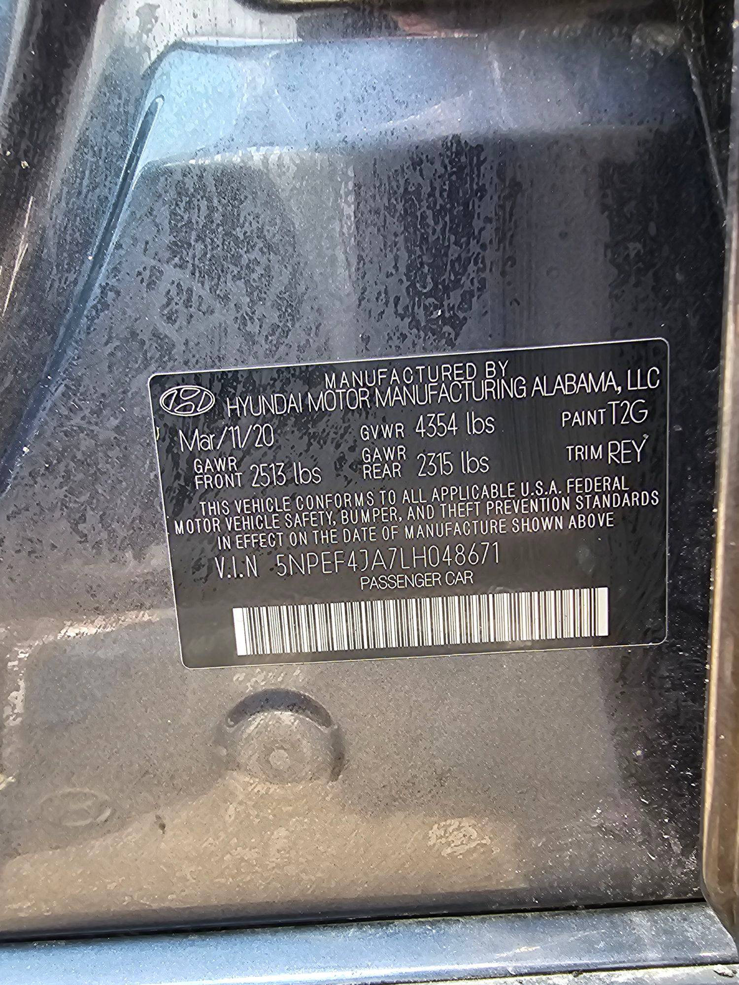 2020 HYUNDAI SONATA — 41849 Miles — Lot LH048671 — Main - Marhaba Auctions Used Cars - Image 9