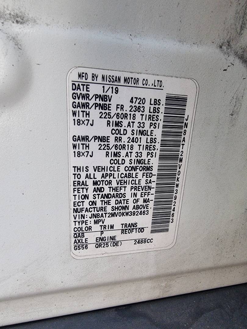 NISSAN ROGUE 2019 - Marhaba Auction Used Cars - Image 8