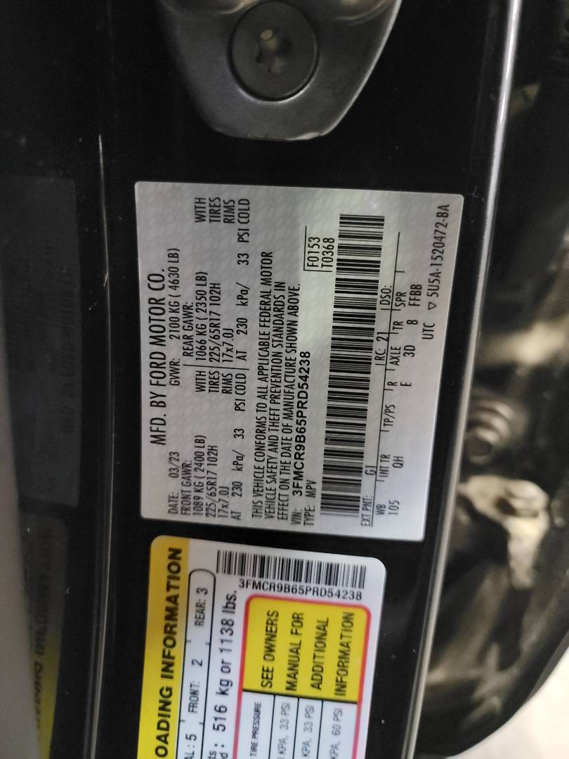 FORD BRONCO SPORT BIG BEND 2023 - Marhaba Auction Used Cars - Image 9