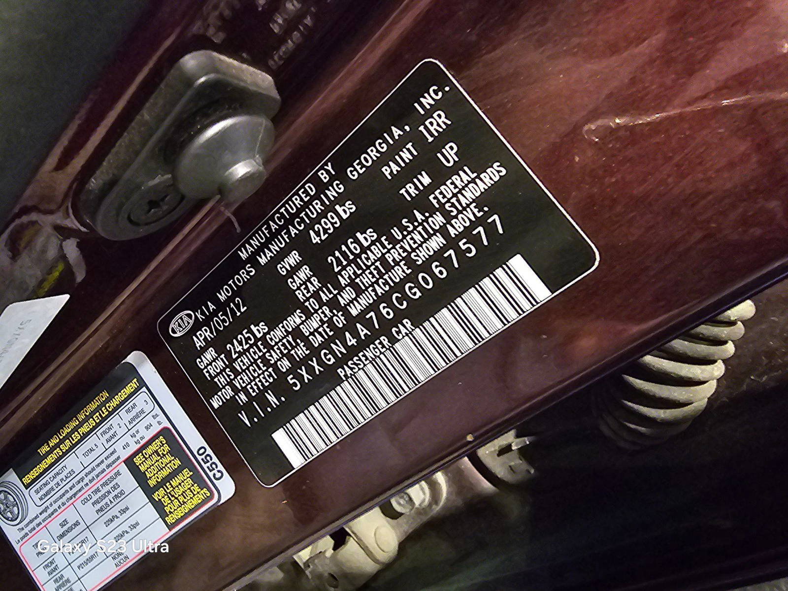 KIA OPTIMA 2012 - Marhaba Auction Used Cars - Image 10