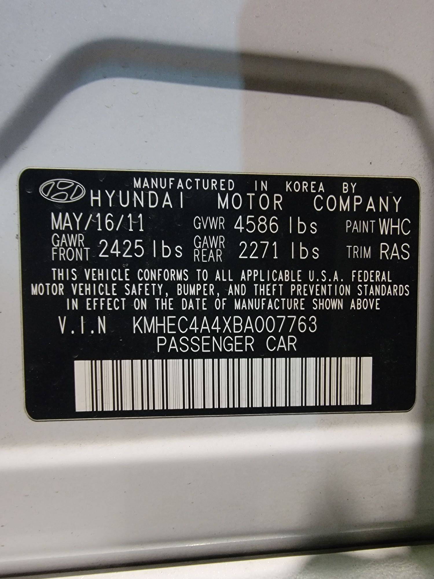 HYUNDAI SONATA 2011 - Marhaba Auction Used Cars - Image 11