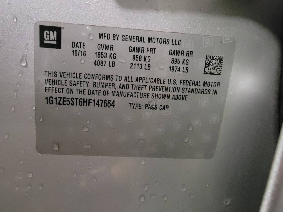 2017 CHEVROLET MALIBU — 133734 Miles — Lot F147664 — Main - Marhaba Auctions Used Cars - Image 8