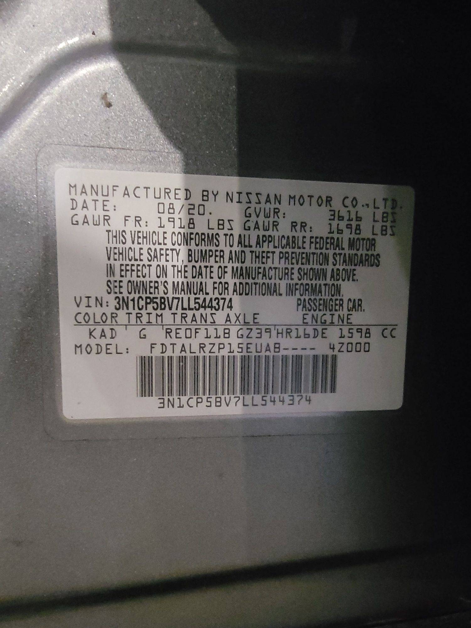 NISSAN KICKS 2020 - Marhaba Auction Used Cars - Image 8