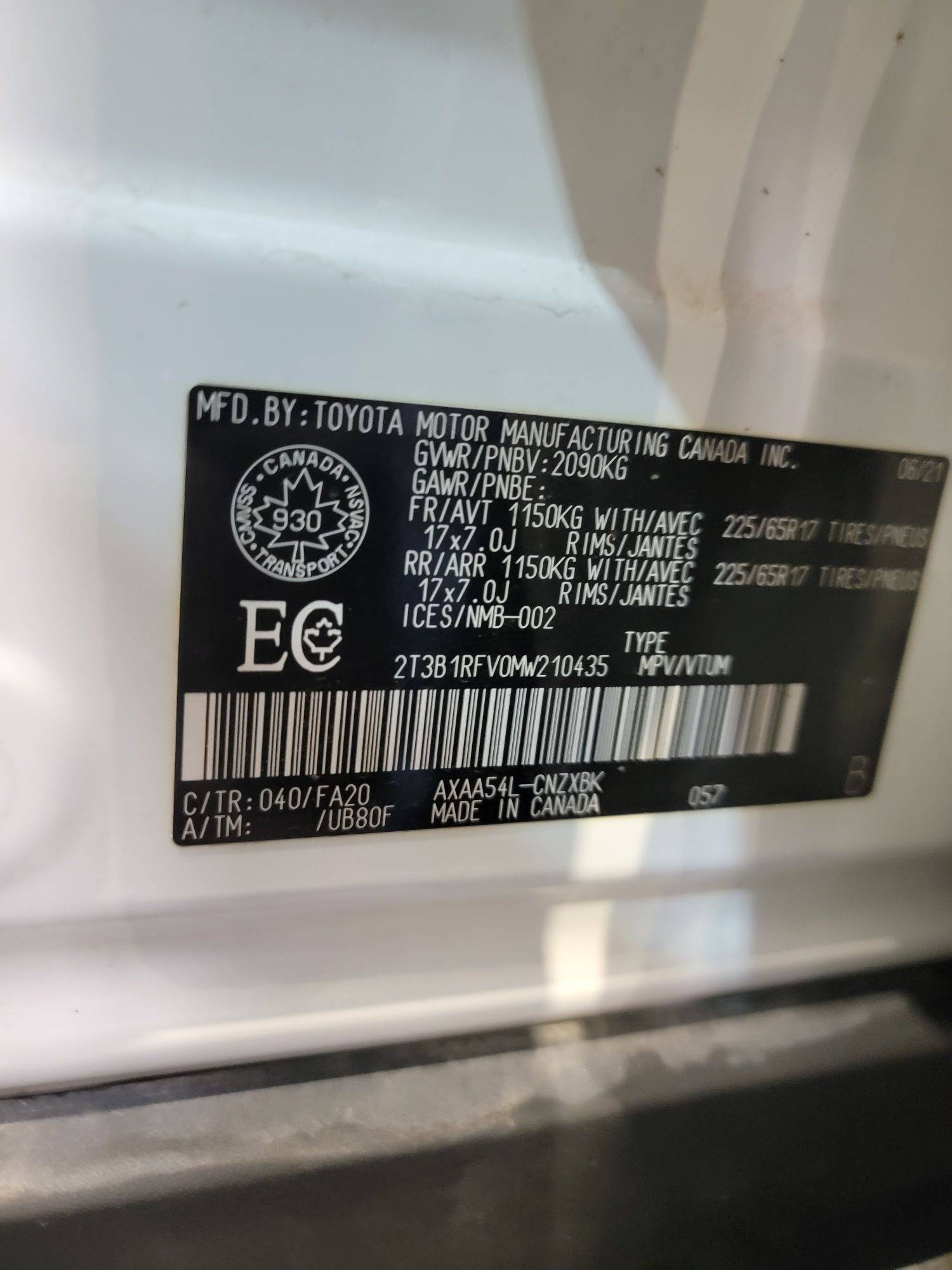 TOYOTA RAV4 2021 - Marhaba Auction Used Cars - Image 9