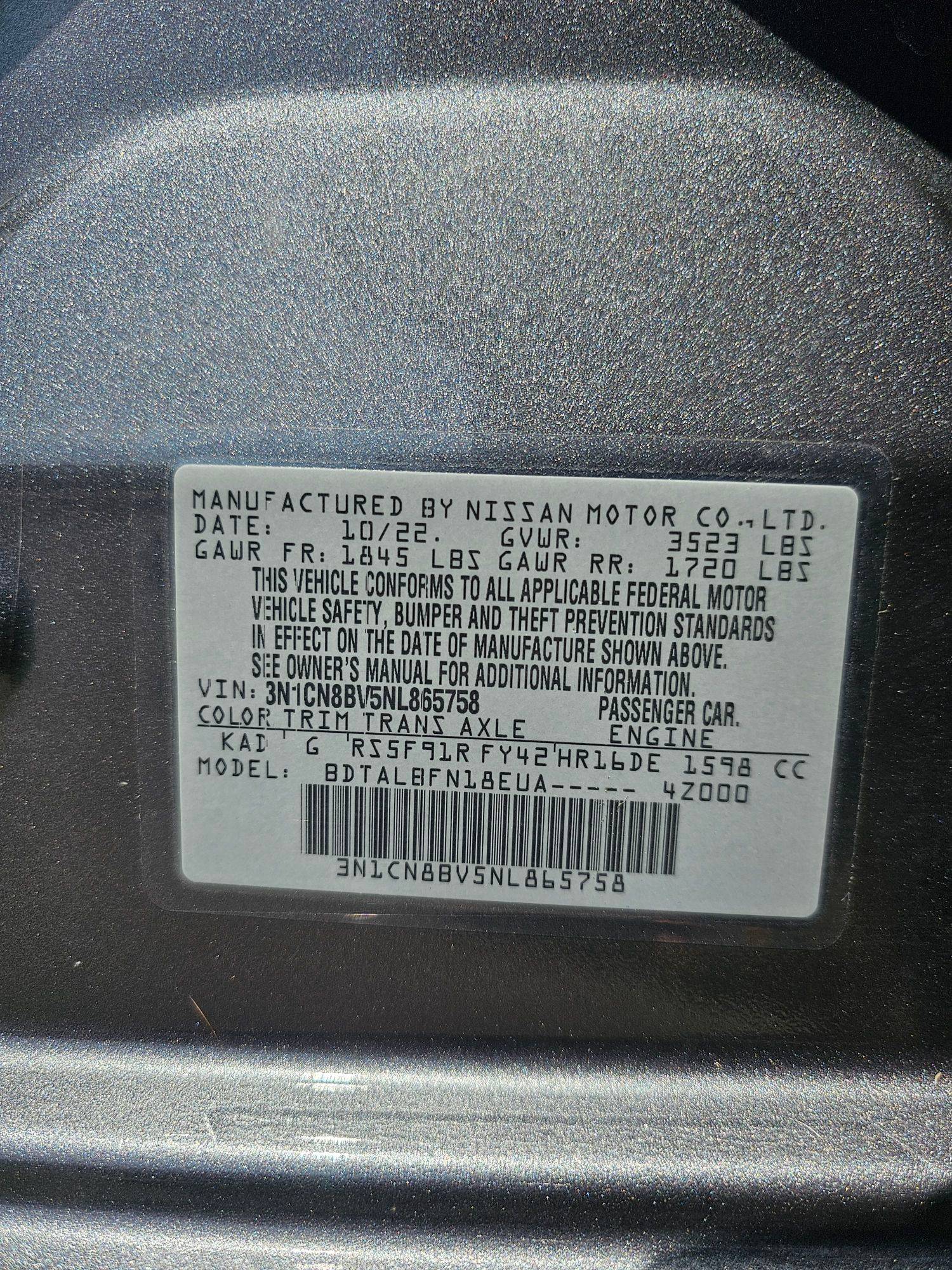 NISSAN VERSA 2022 - Marhaba Auction Used Cars - Image 9