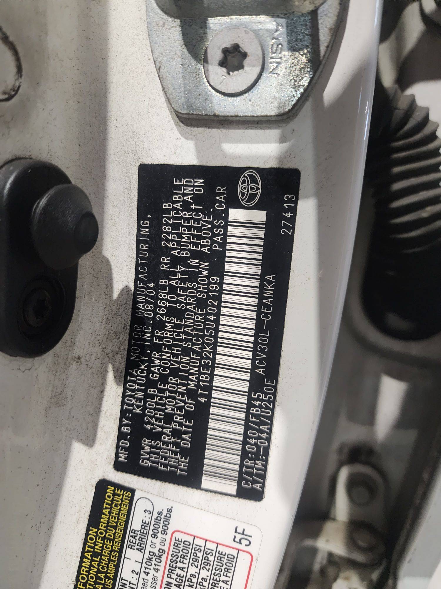 TOYOTA CAMRY 2005 - Marhaba Auction Used Cars - Image 10