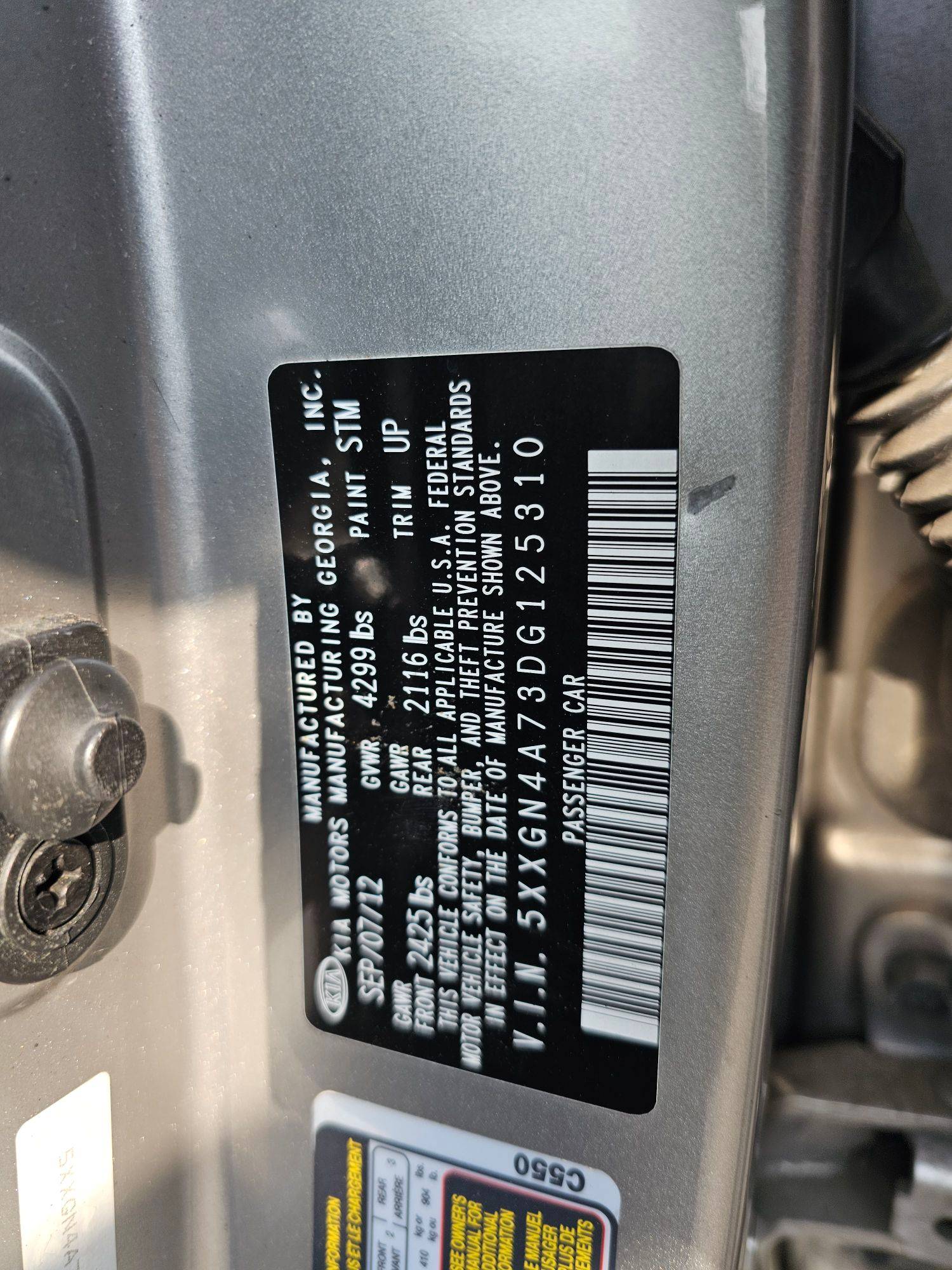 KIA OPTIMA 2013 - Marhaba Auction Used Cars - Image 10