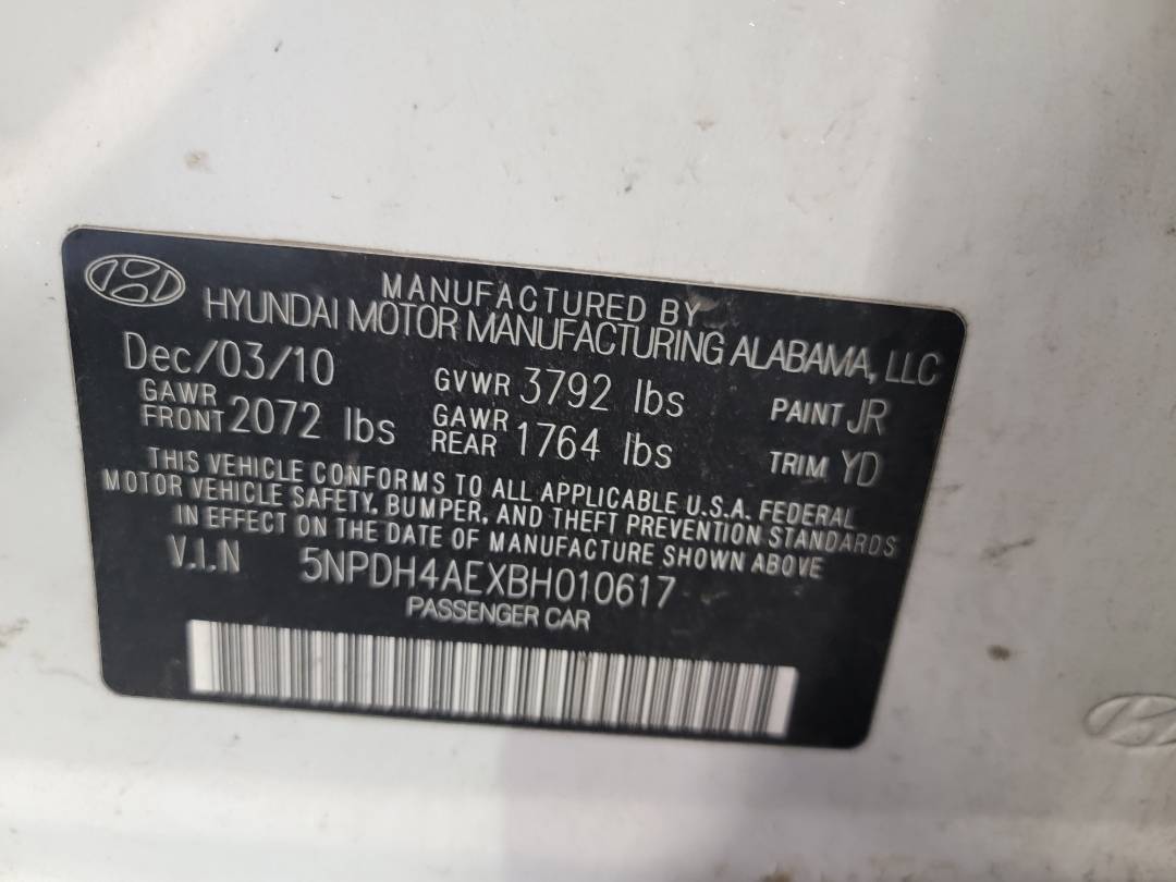 2011 HYUNDAI ELANTRA — 155336 Miles — Lot 80653903 - Marhaba Auctions Used Cars - Image 8
