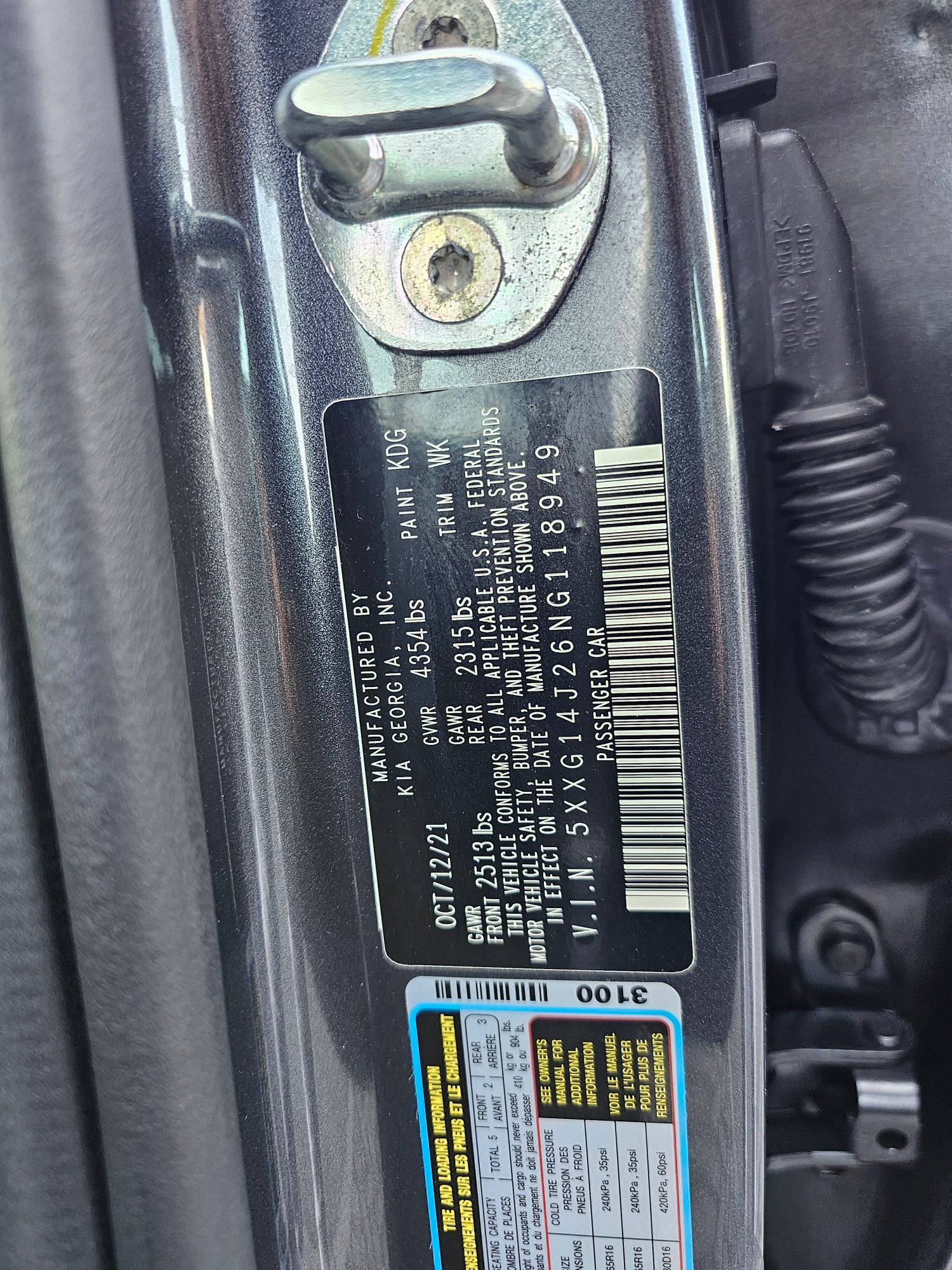 KIA K5 2022 - Marhaba Auction Used Cars - Image 10