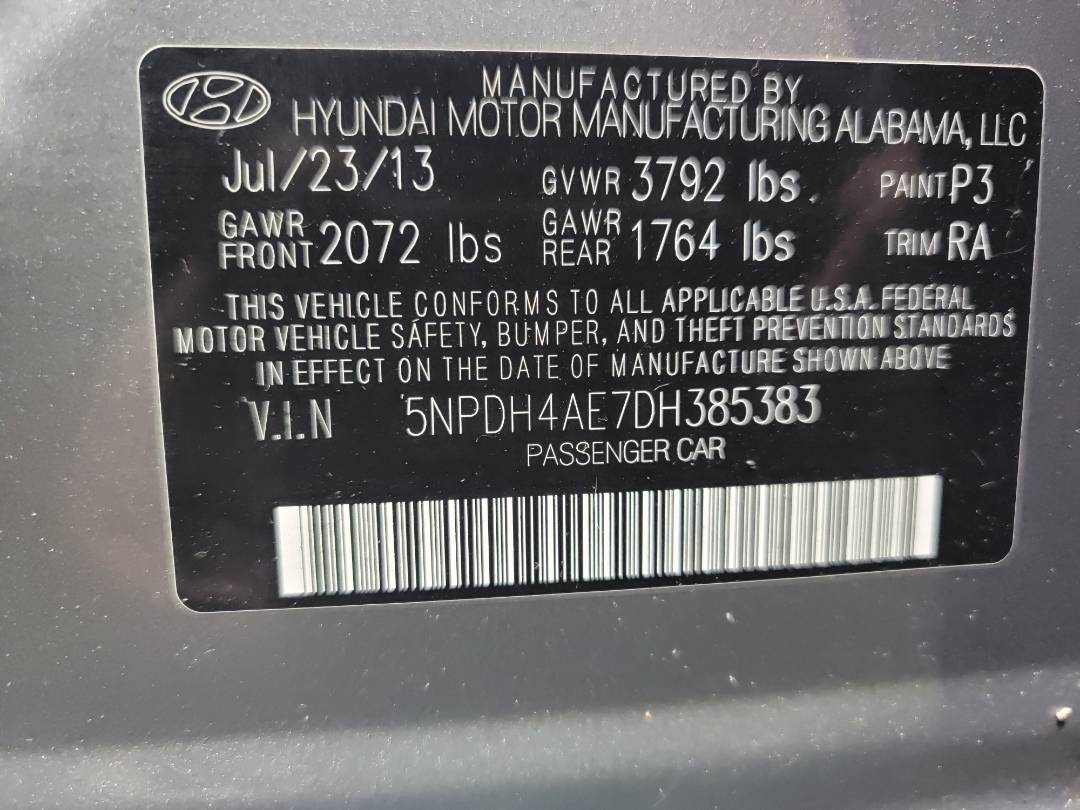 2013 HYUNDAI ELANTRA — 160245 Miles — Lot 77879113 - Marhaba Auctions Used Cars - Image 6