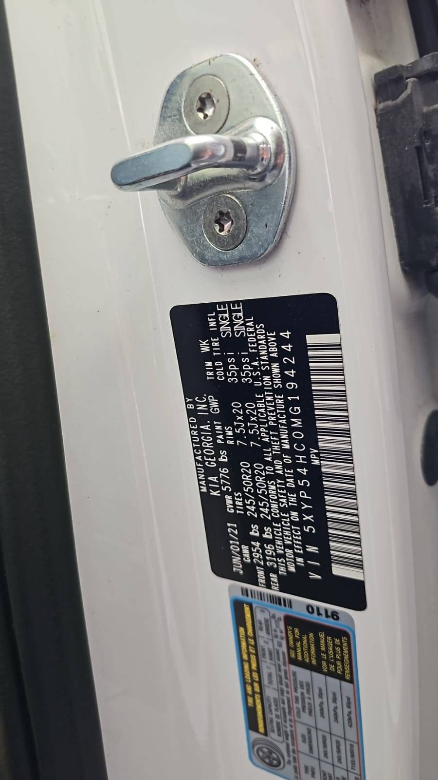 KIA TELLURIDE EX 2021 - Marhaba Auction Used Cars - Image 5