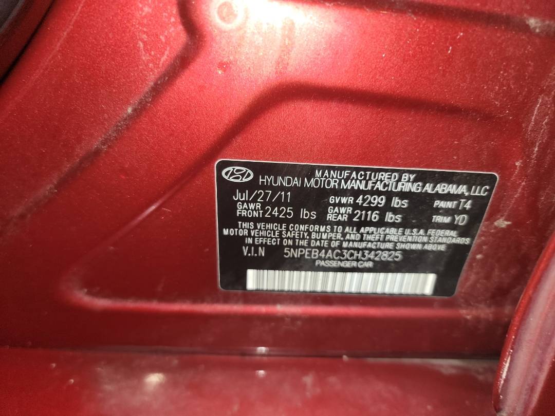 2012 HYUNDAI SONATA — 131126 Miles — Lot 66726593 - Marhaba Auctions Used Cars - Image 8