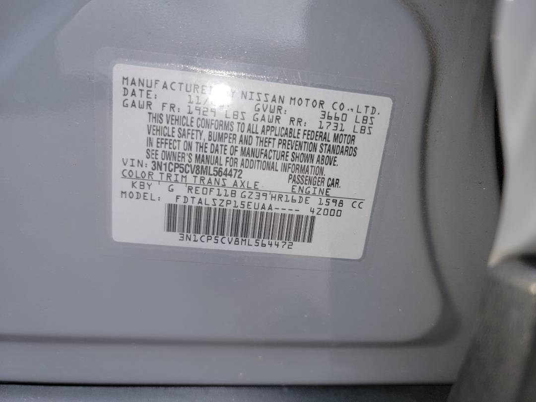 2021 NISSAN KICKS — 17068 Miles — Lot 77595943 - Marhaba Auctions Used Cars - Image 10