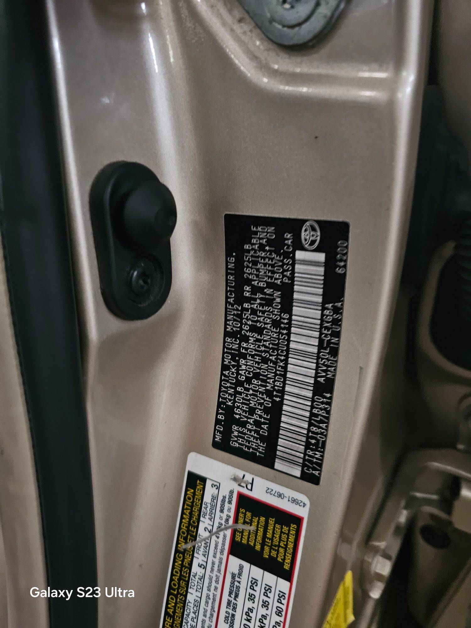 TOYOTA CAMRY 2012 - Marhaba Auction Used Cars - Image 9