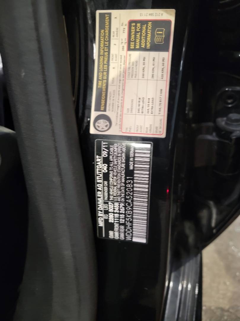 2012 MERCEDES BENZ E 350 — 144301 Miles — Lot 520831 — Main - Marhaba Auctions Used Cars - Image 10