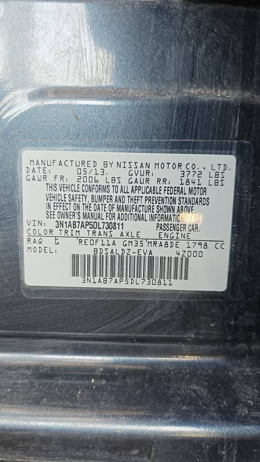 NISSAN SENTRA 2013 - Marhaba Auction Used Cars - Image 10