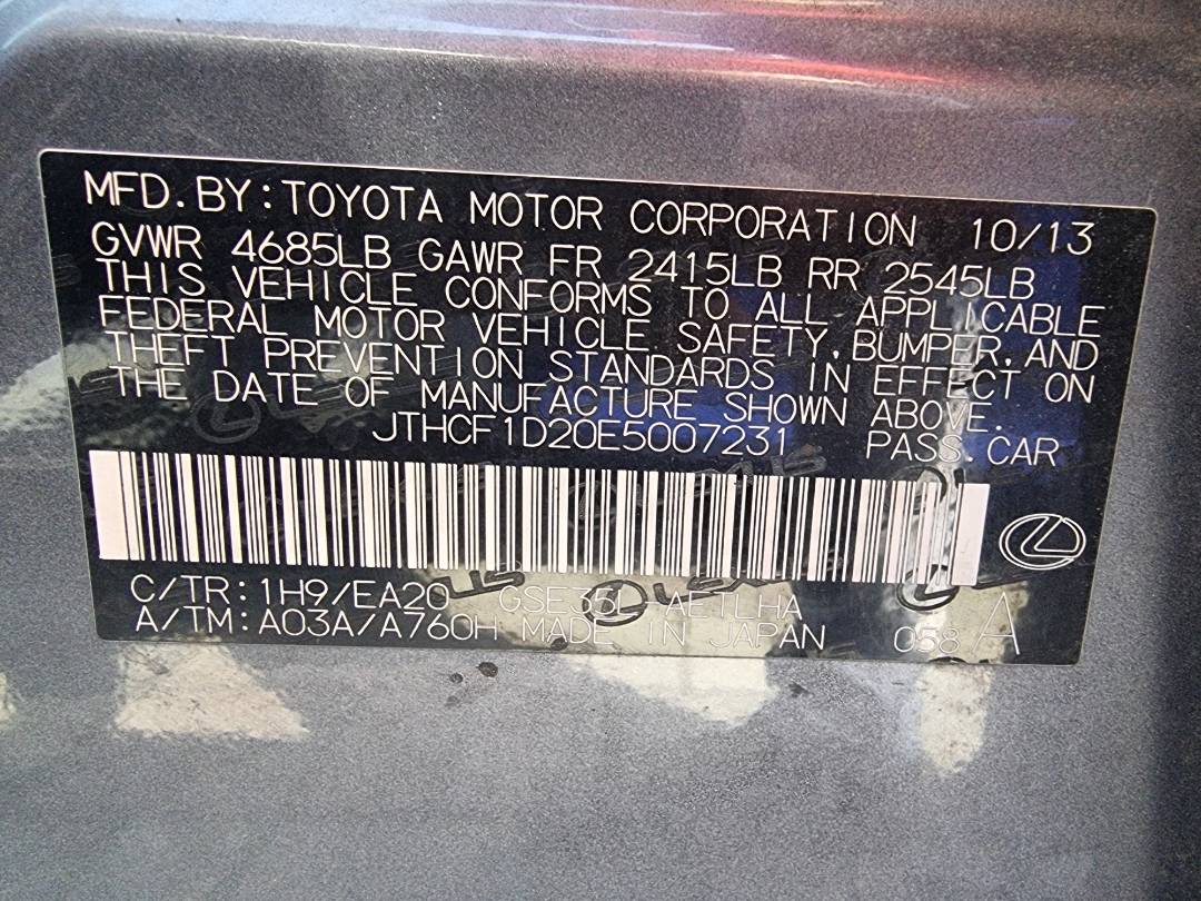 LEXUS IS 250 2014 - Marhaba Auction Used Cars - Image 9