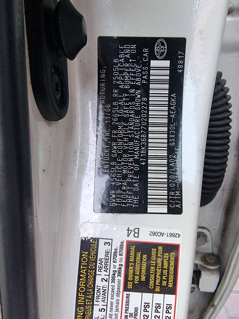 TOYOTA AVALON 2007 - Marhaba Auction Used Cars - Image 9