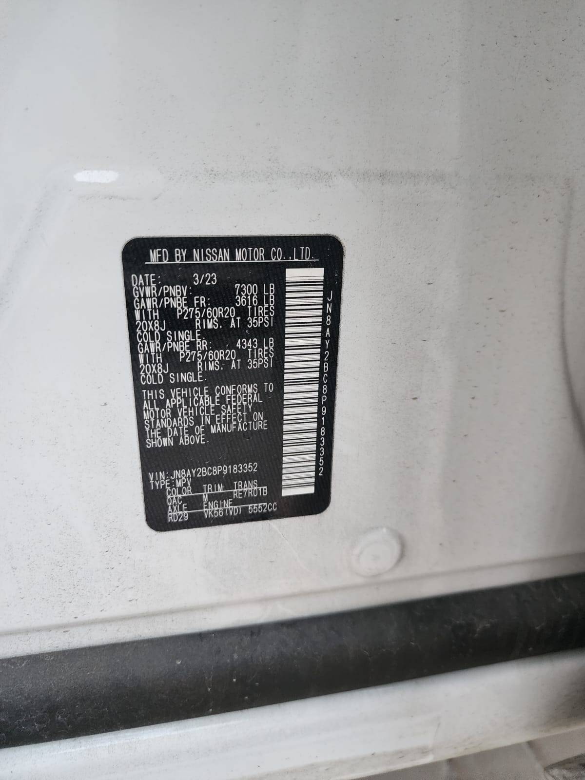 NISSAN ARMADA 2023 - Marhaba Auction Used Cars - Image 7