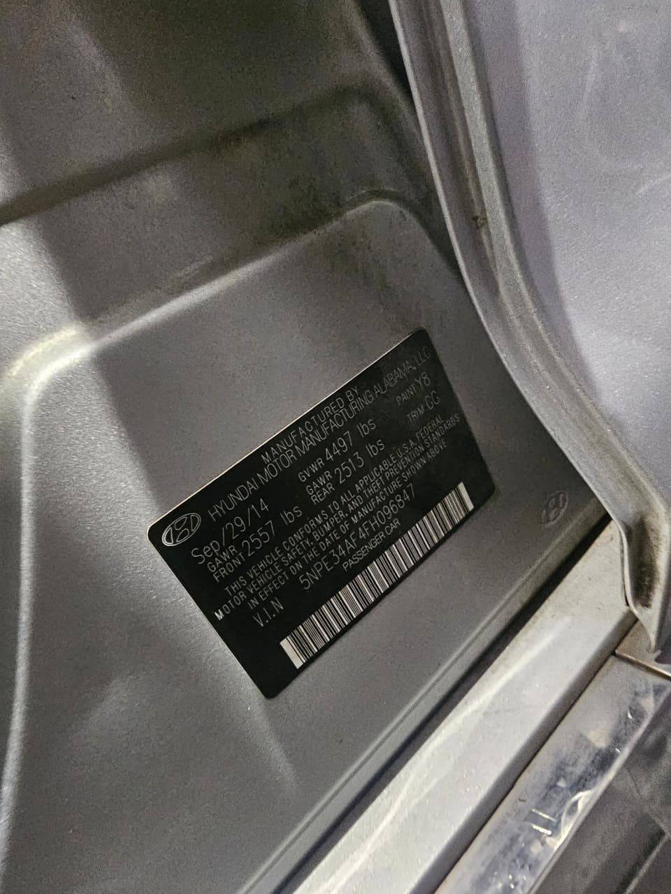 HYUNDAI SONATA 2015 - Marhaba Auction Used Cars - Image 10