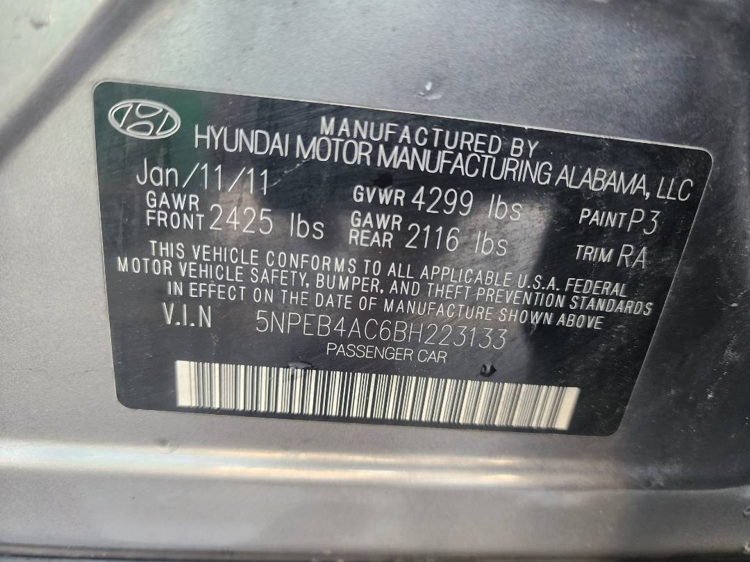 2011 HYUNDAI SONATA — 193264 Miles — Lot 82232593 - Marhaba Auctions Used Cars - Image 5