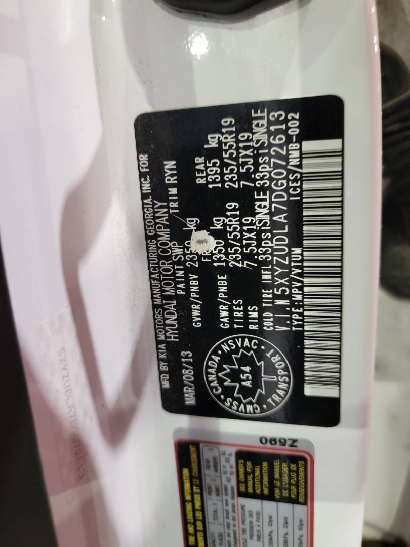 HYUNDAI SANTA FE SPORT 2013 - Marhaba Auction Used Cars - Image 10