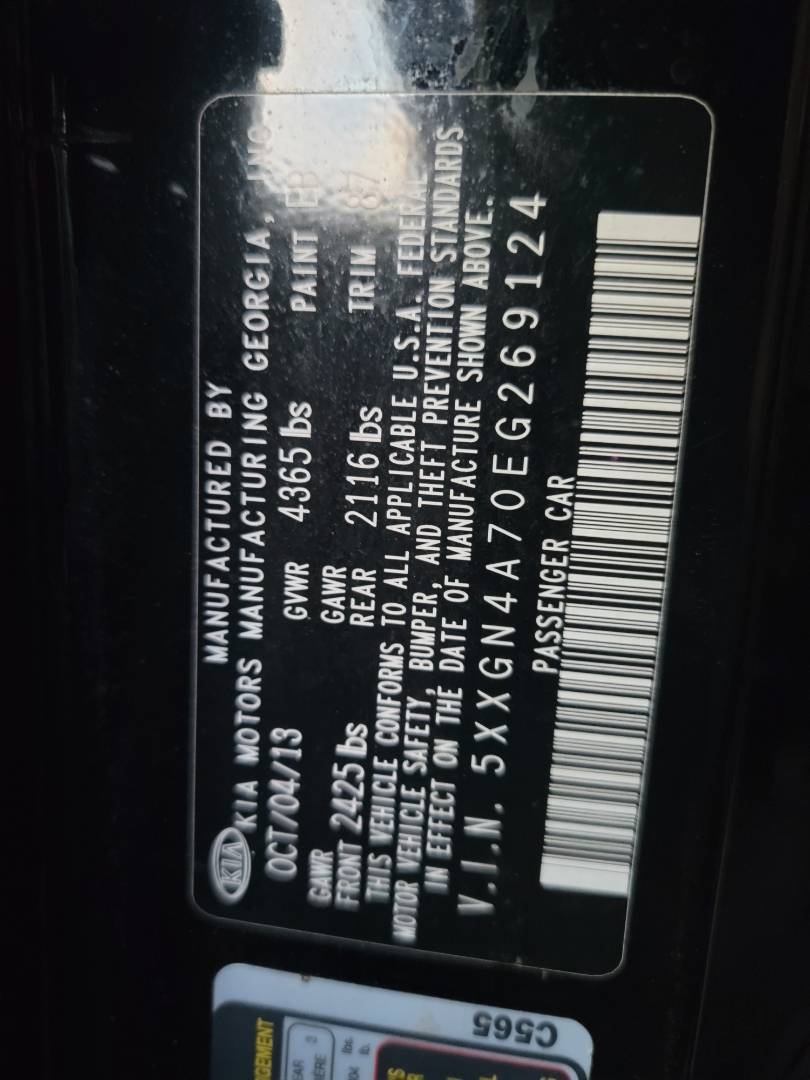 2014 KIA OPTIMA — 160056 Miles — Lot 77568963 - Marhaba Auctions Used Cars - Image 8
