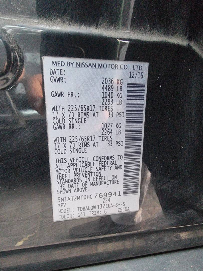 NISSAN ROGUE 2017 - Marhaba Auction Used Cars - Image 10