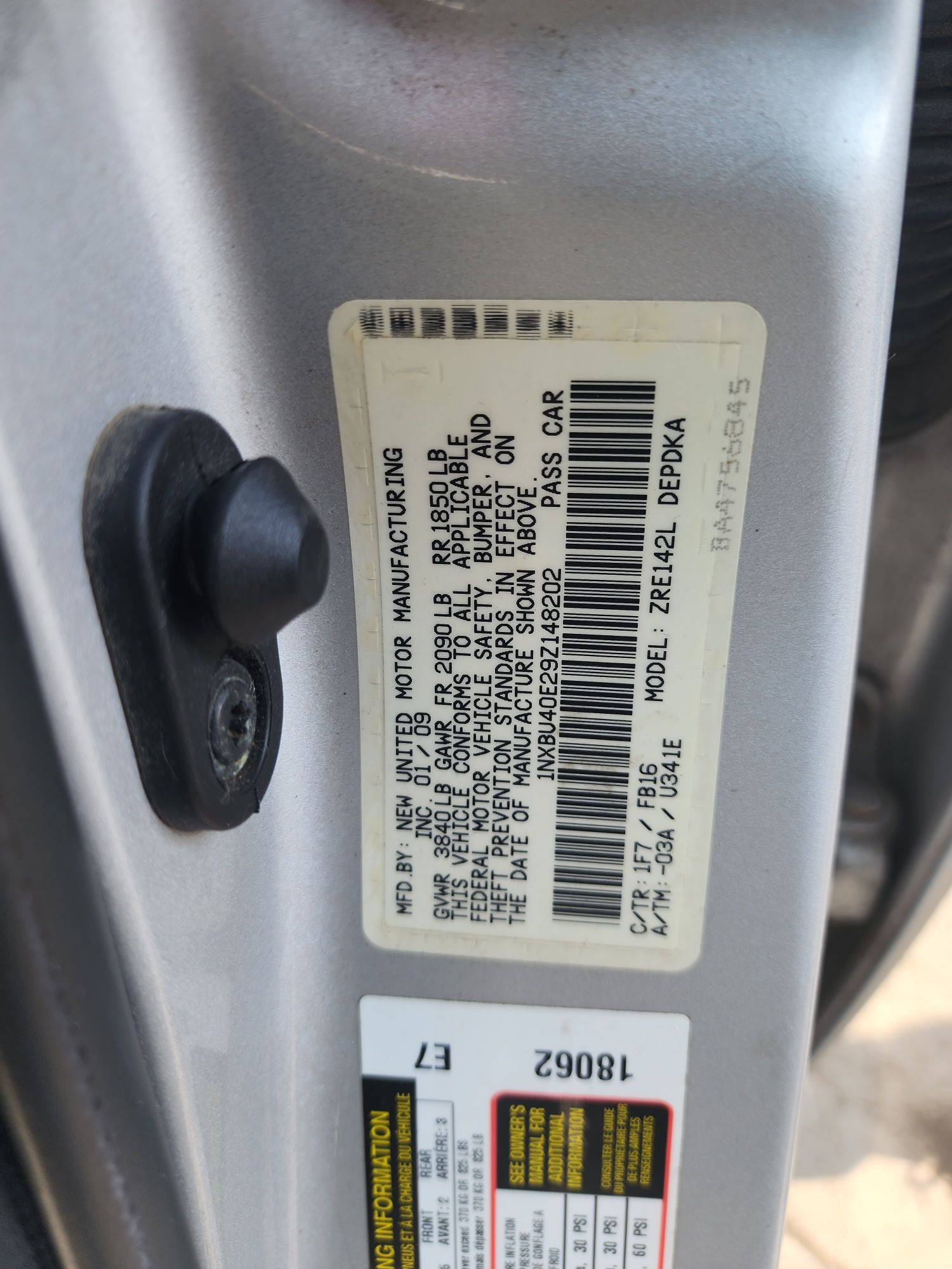 2009 TOYOTA COROLLA — 260901 Miles — Lot 72459703 - Marhaba Auctions Used Cars - Image 10