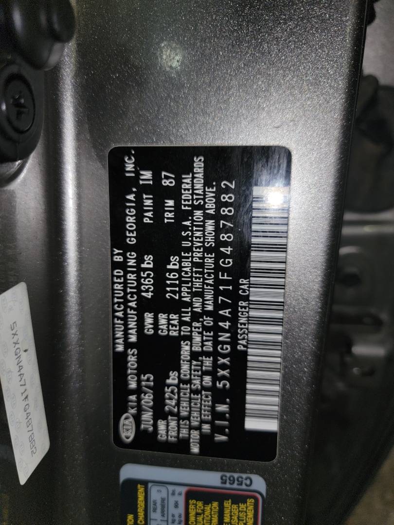 2015 KIA OPTIMA — 109620 Miles — Lot 74684873 - Marhaba Auctions Used Cars - Image 10