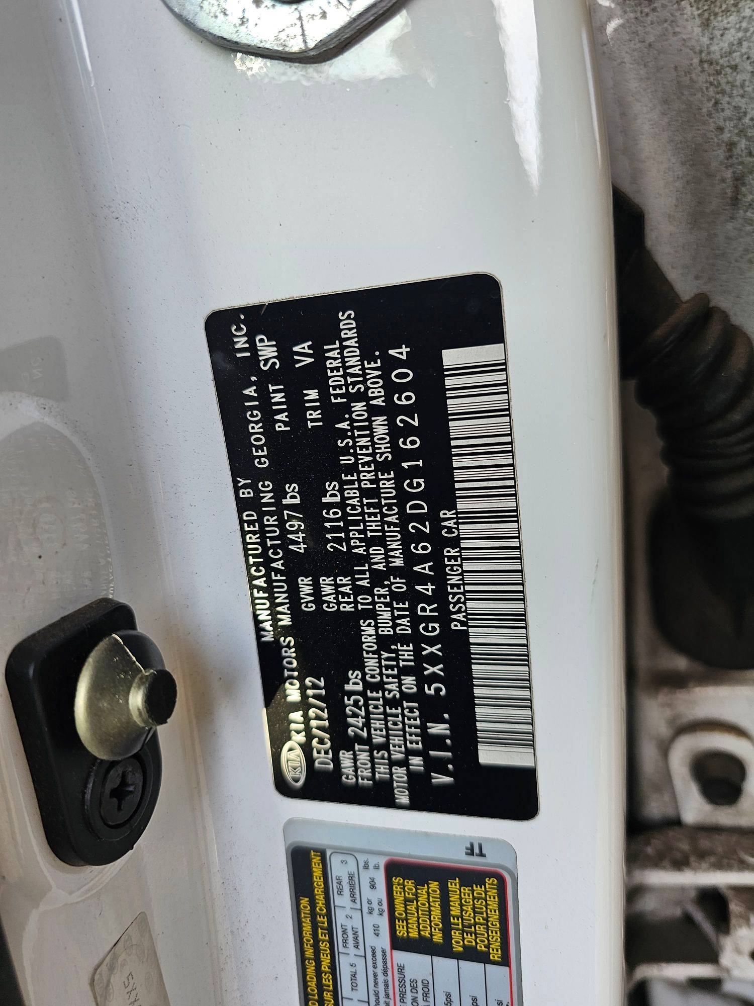 KIA OPTIMA 2013 - Marhaba Auction Used Cars - Image 10