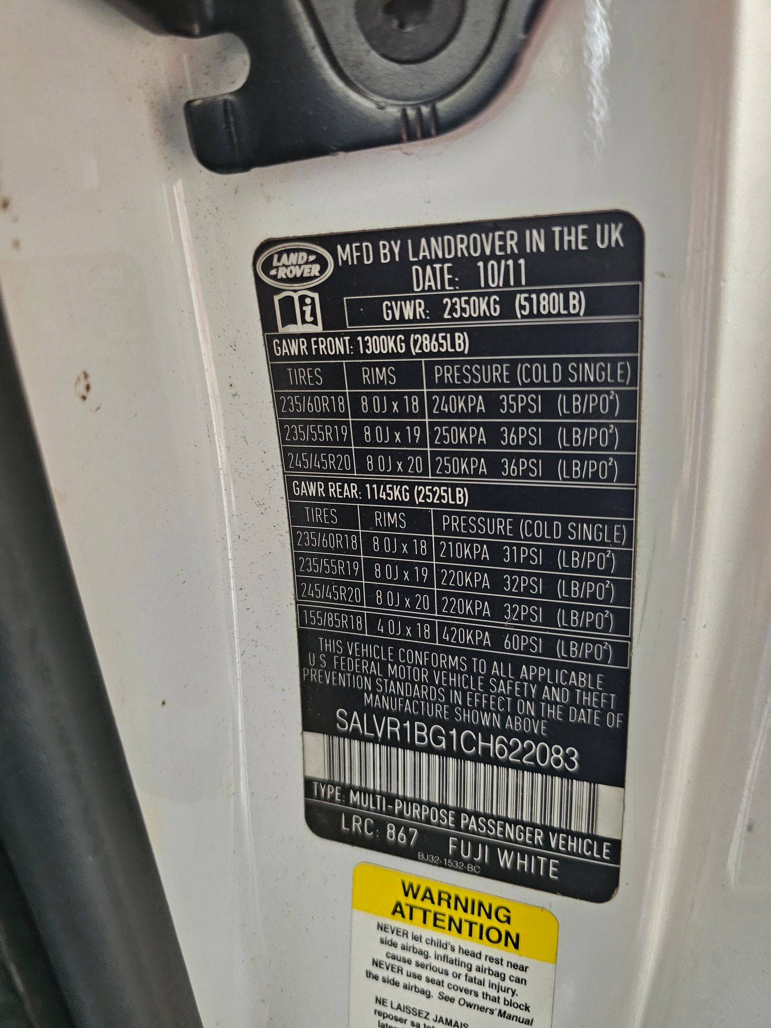 LAND ROVER RANGE ROVER EVOQUE 2012 - Marhaba Auction Used Cars - Image 9