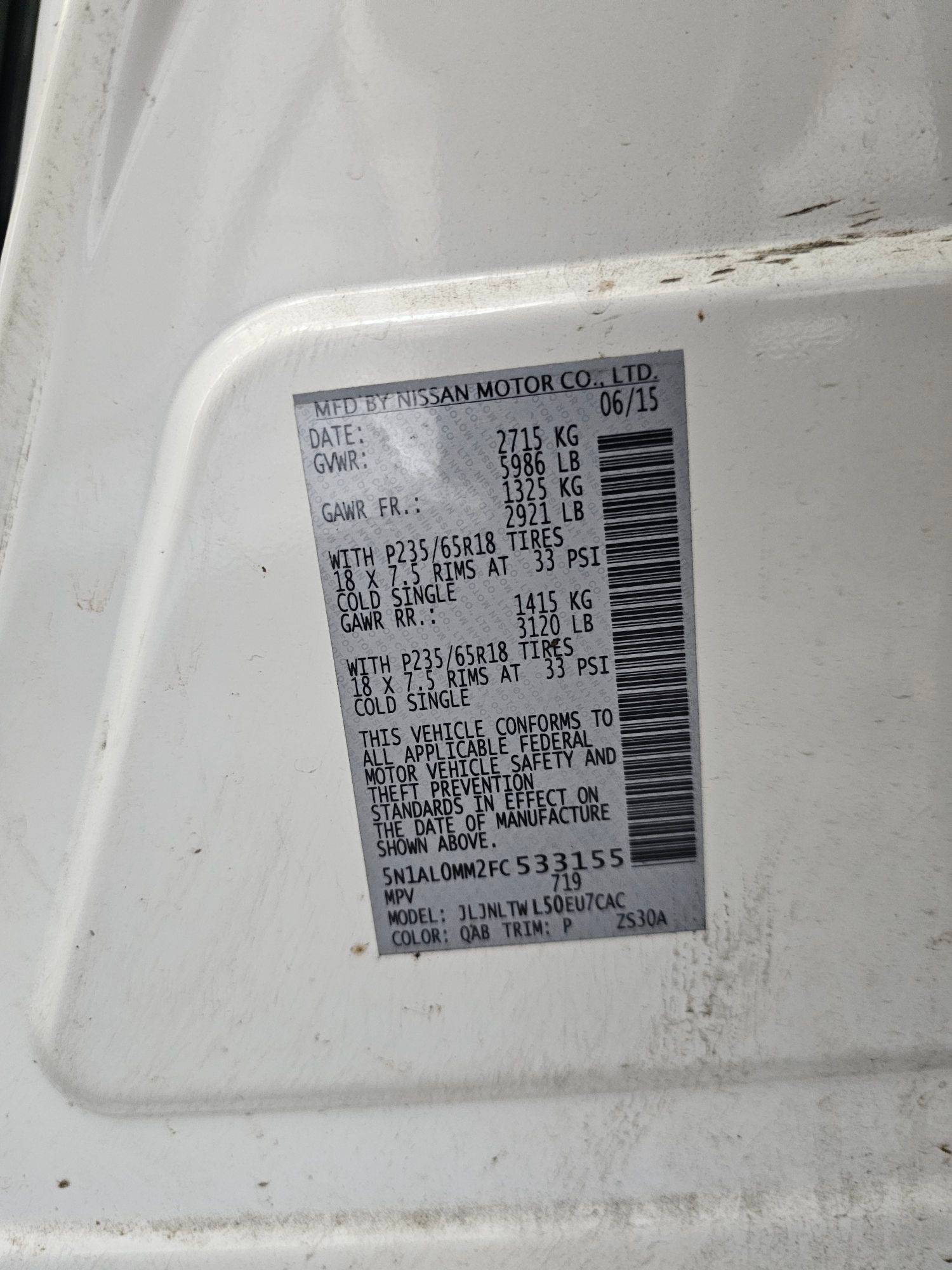 INFINITI QX60 2015 - Marhaba Auction Used Cars - Image 10