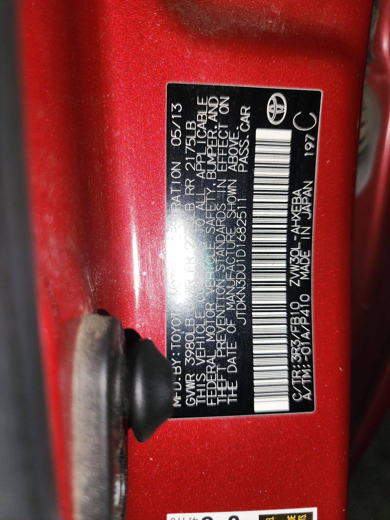 2013 TOYOTA PRIUS — 177003 Miles — Lot 63400095 — Al Quoz - Marhaba Auctions Used Cars - Image 10