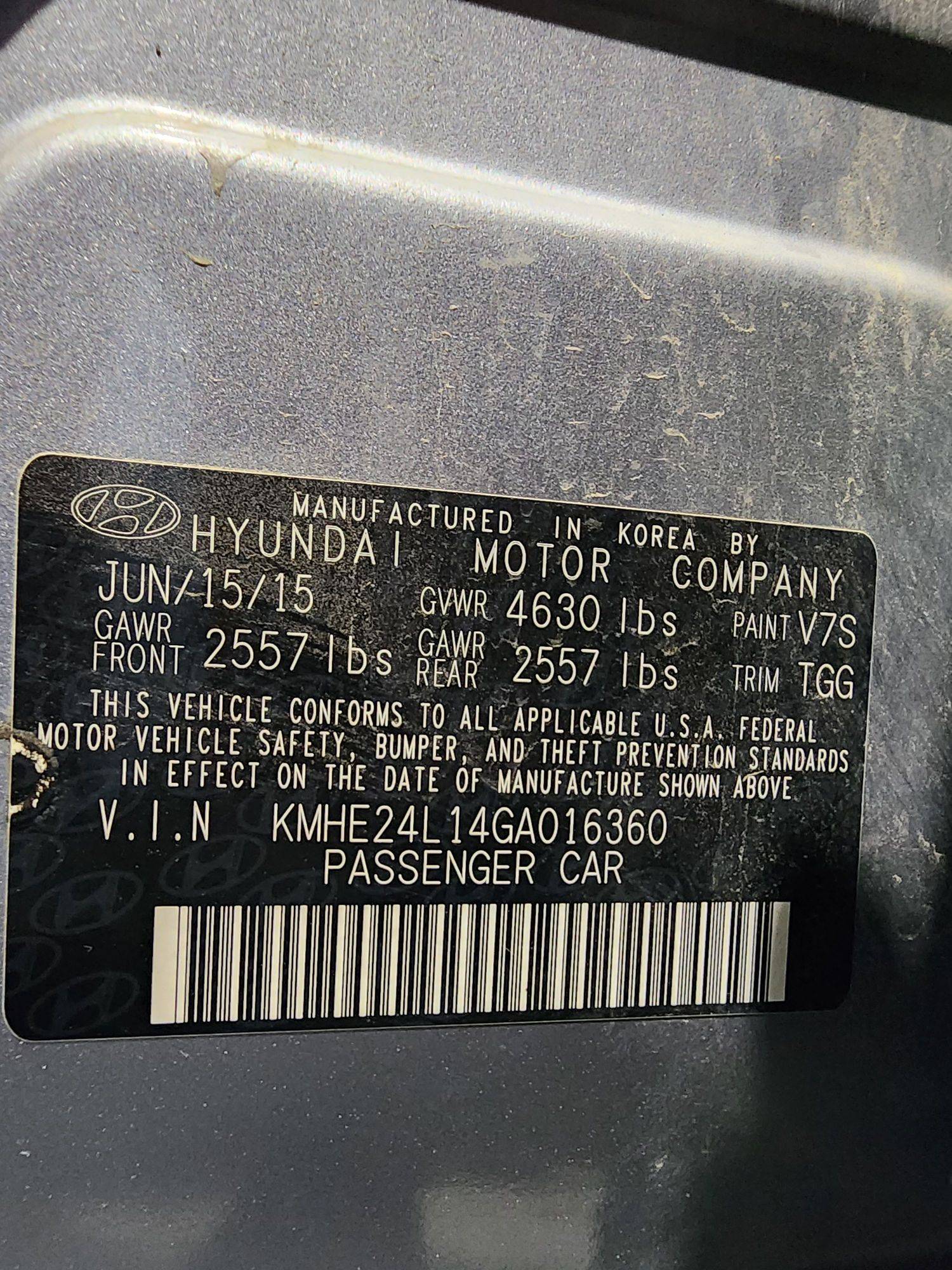 HYUNDAI SONATA 2016 - Marhaba Auction Used Cars - Image 10