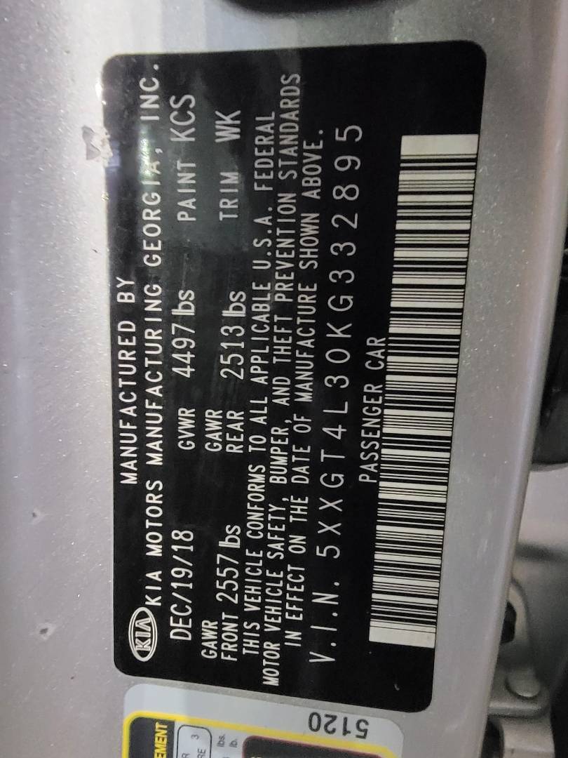2019 KIA OPTIMA — 78198 Miles — Lot 81039983 — Souq - Marhaba Auctions Used Cars - Image 10