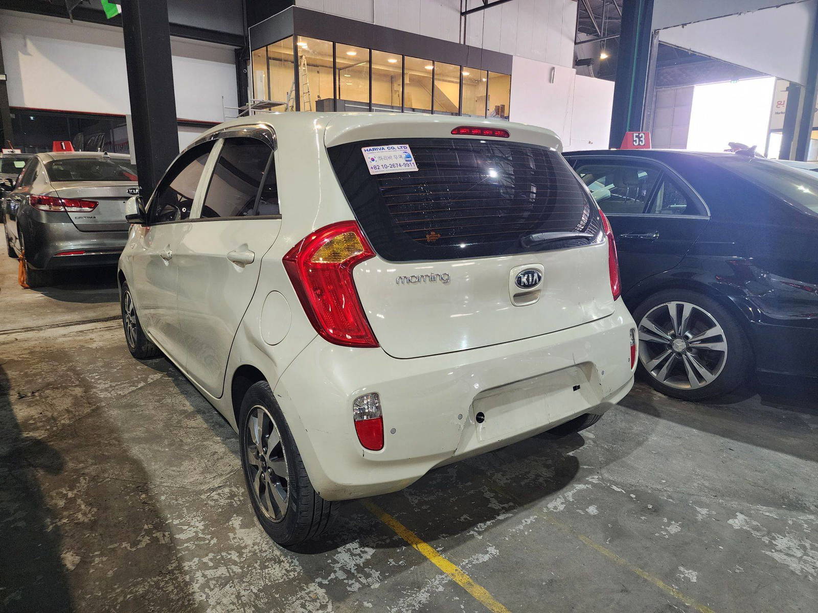 2013 KIA MORNING — 128536 KM — Lot 436486 — Al Quoz - Marhaba Auctions Used Cars - Image 4