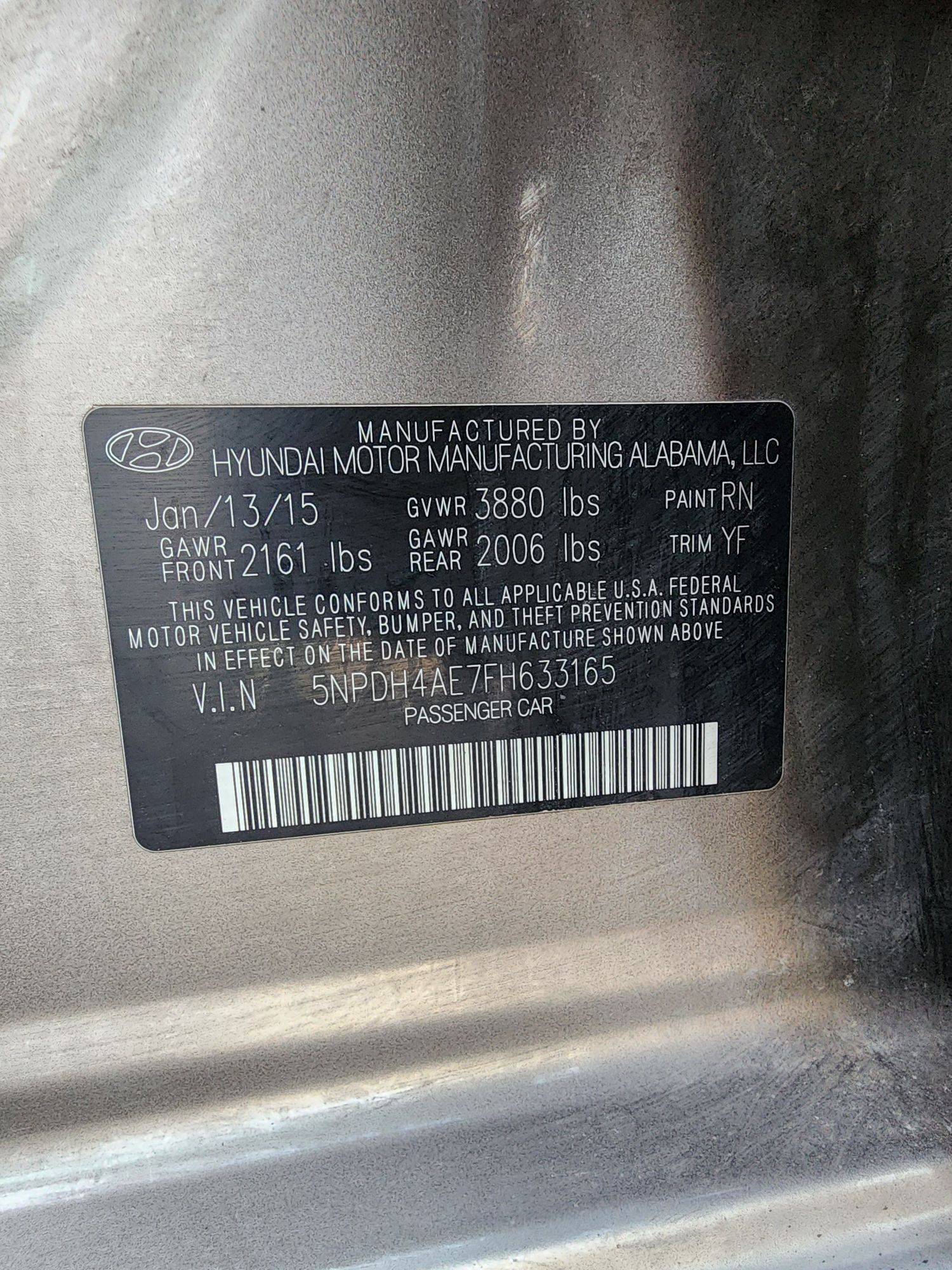 2015 HYUNDAI ELANTRA — 147979 Miles — Lot 48048644 — Souq - Marhaba Auctions Used Cars - Image 11