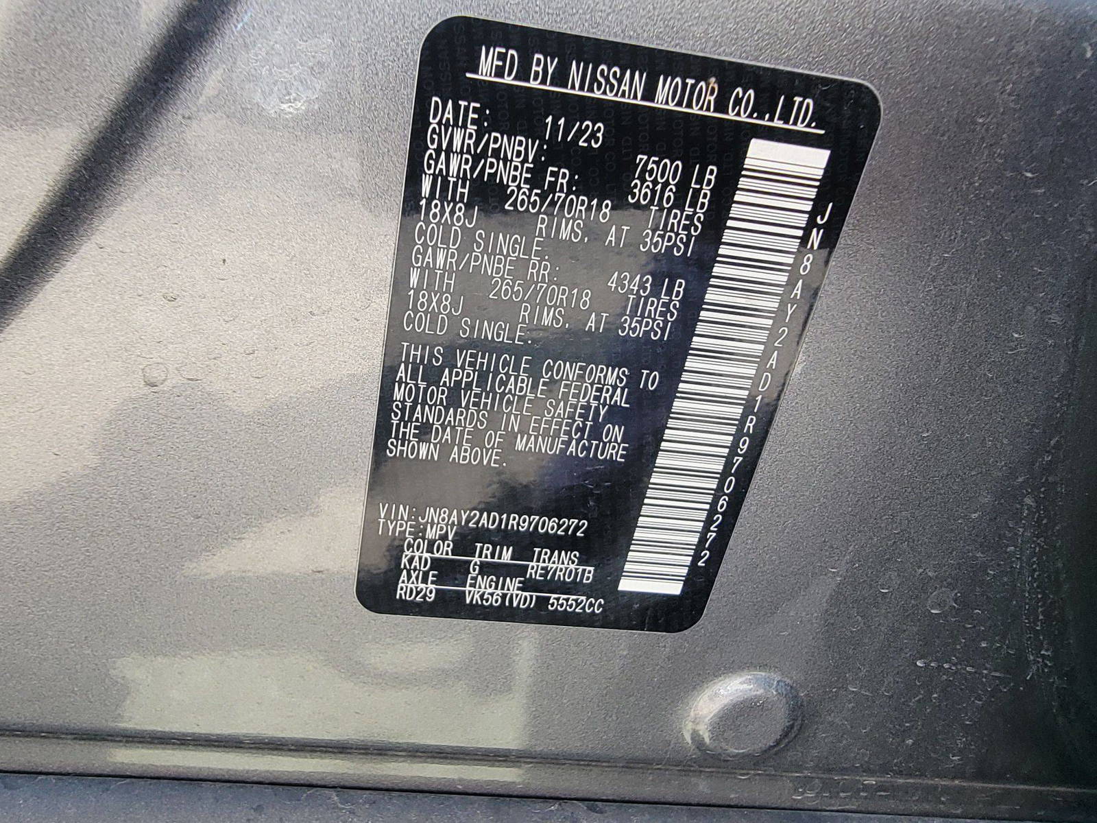 NISSAN ARMADA 2024 - Marhaba Auction Used Cars - Image 9