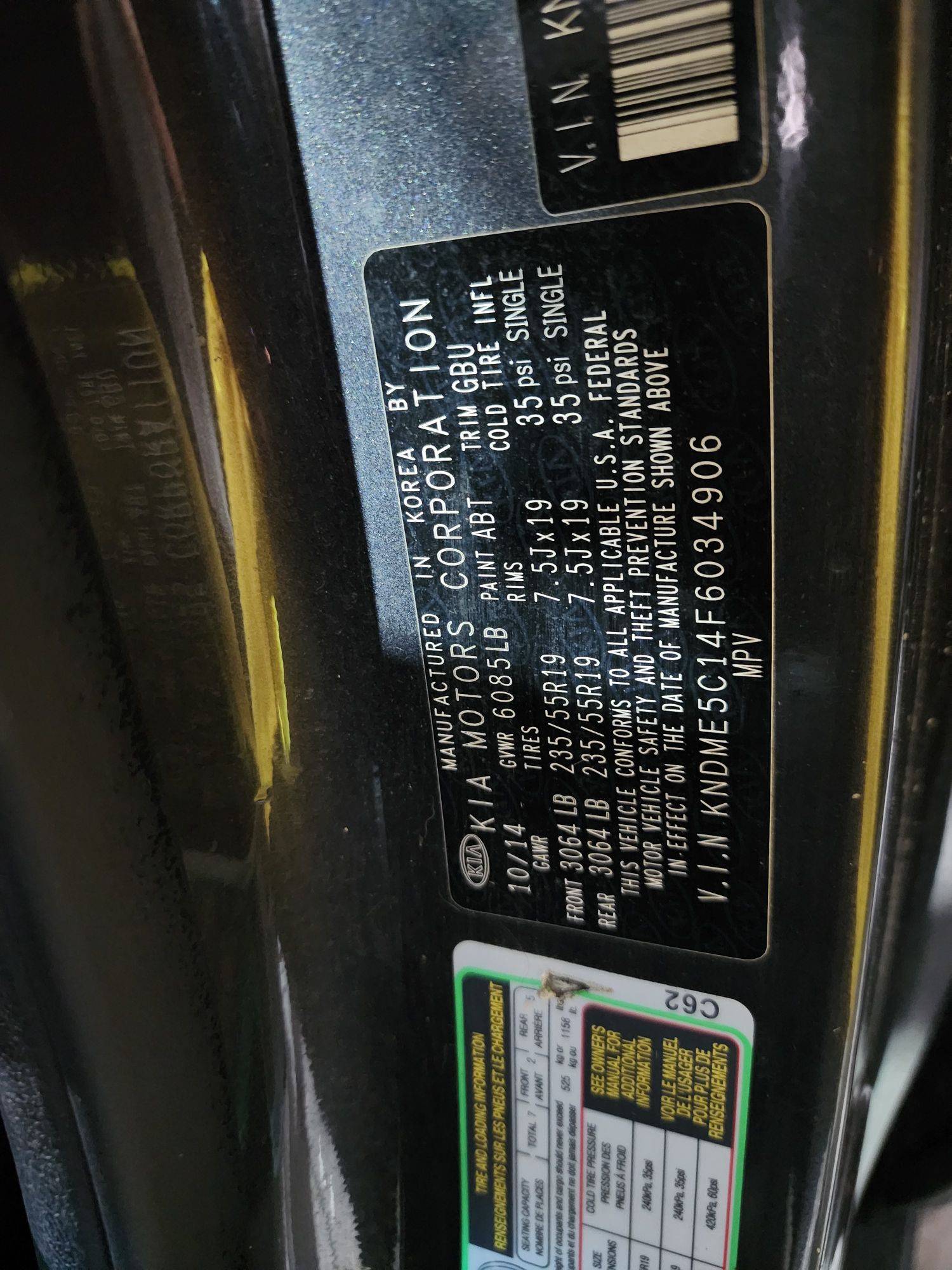 KIA SEDONA 2015 - Marhaba Auction Used Cars - Image 9