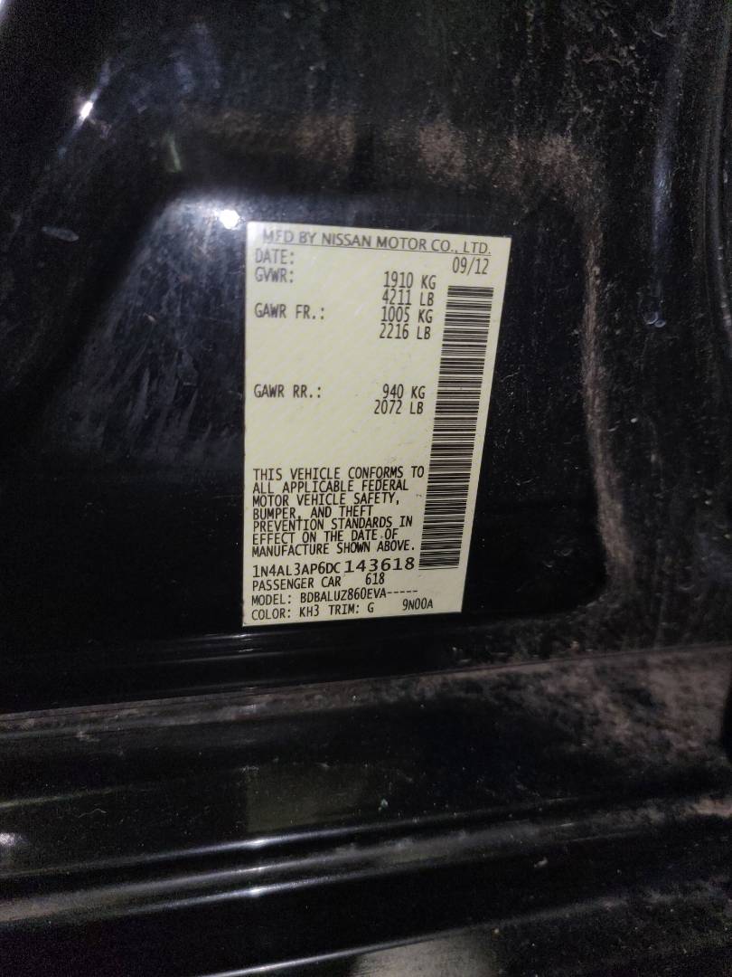 2013 NISSAN ALTIMA — 103620 Miles — Lot 72774413 - Marhaba Auctions Used Cars - Image 10