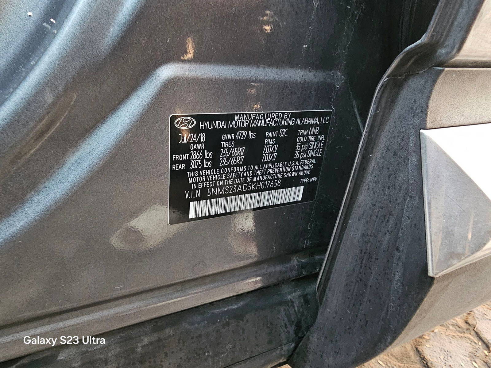 HYUNDAI SANTA FE 2019 - Marhaba Auction Used Cars - Image 9