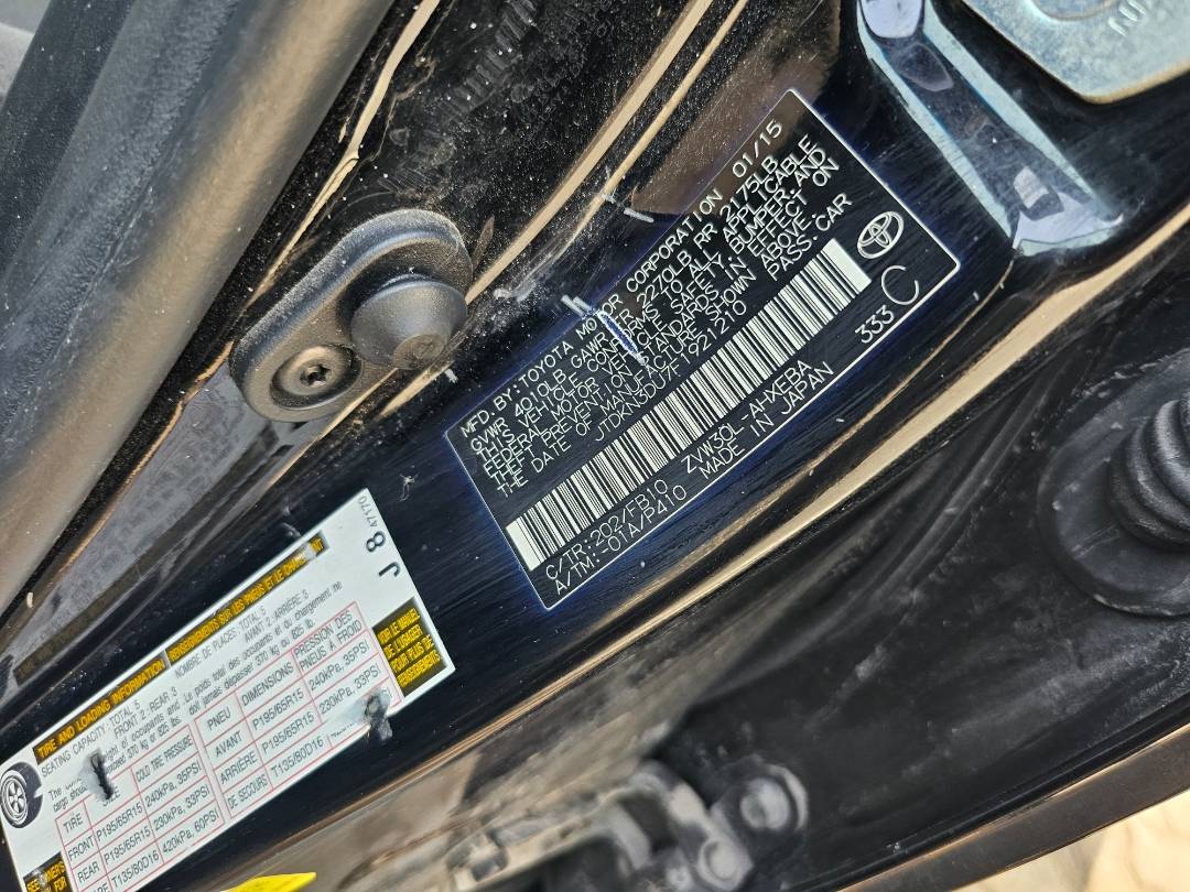 2015 TOYOTA PRIUS — 254758 Miles — Lot U7F1921210 — Main - Marhaba Auctions Used Cars - Image 8