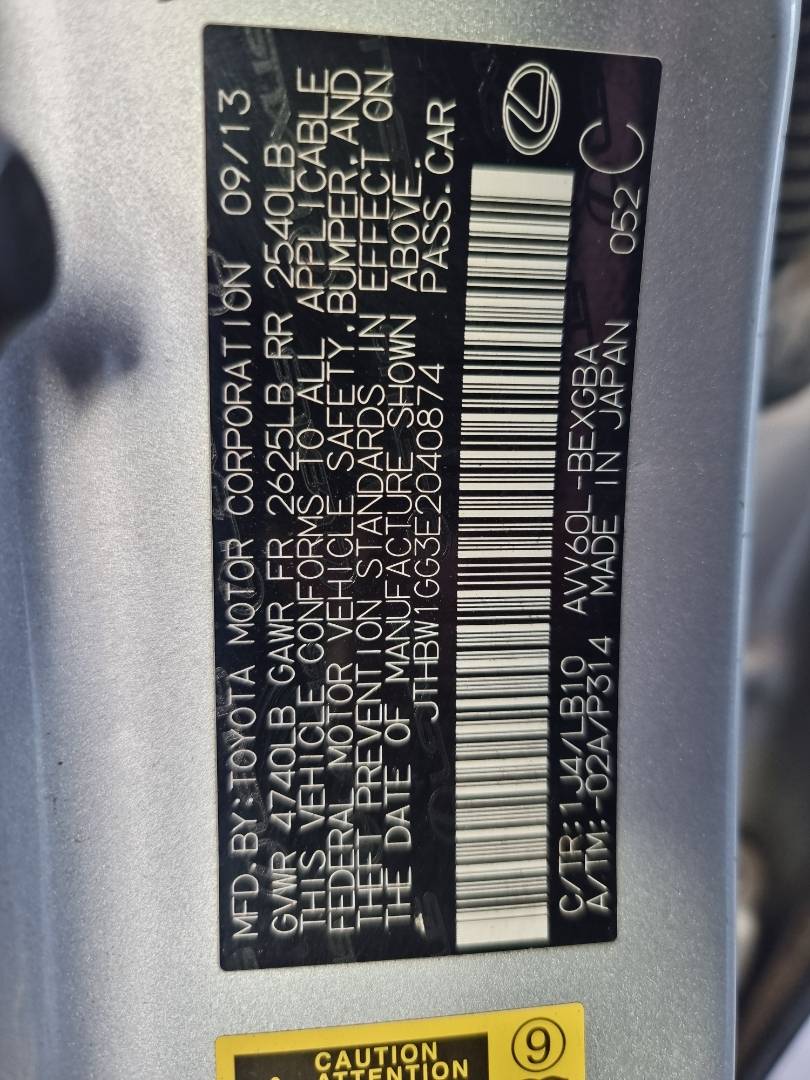 LEXUS ES 300H 2014 - Marhaba Auction Used Cars - Image 8